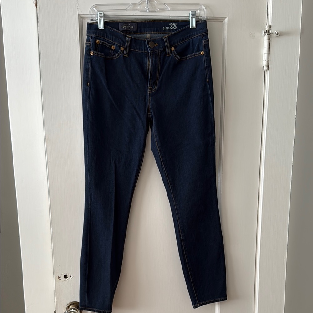 J. Crew Blue Toothpick Jeans Classic Fit